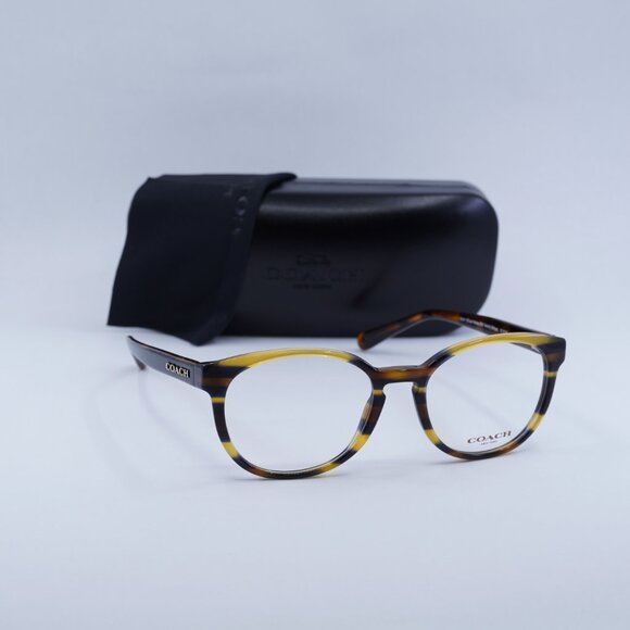 Final Price! Coach HC6102 5441 Honey Stripe Eyeglasses 51mm main image 7
